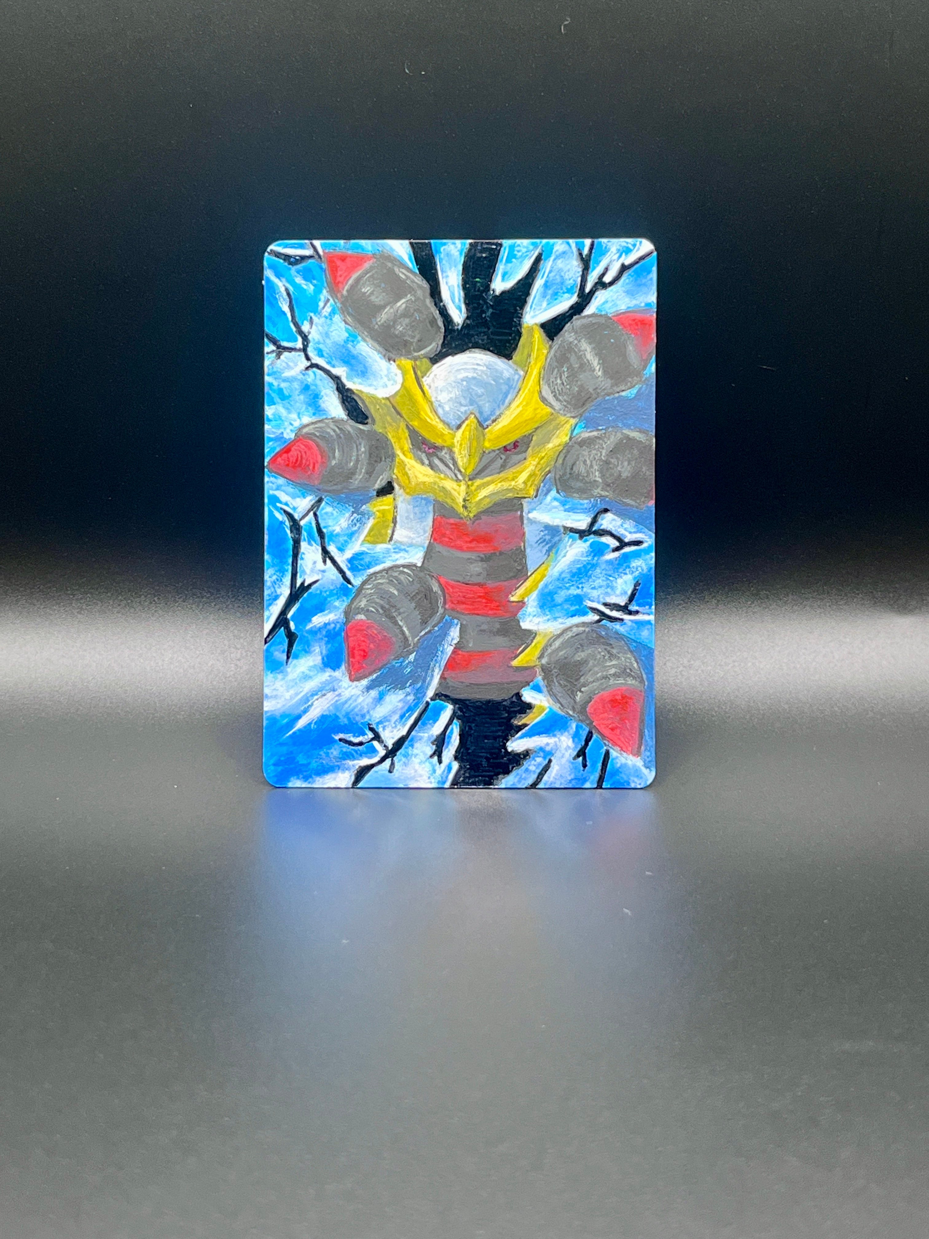 Giratina - Void King's Escape - Hand Painted Card