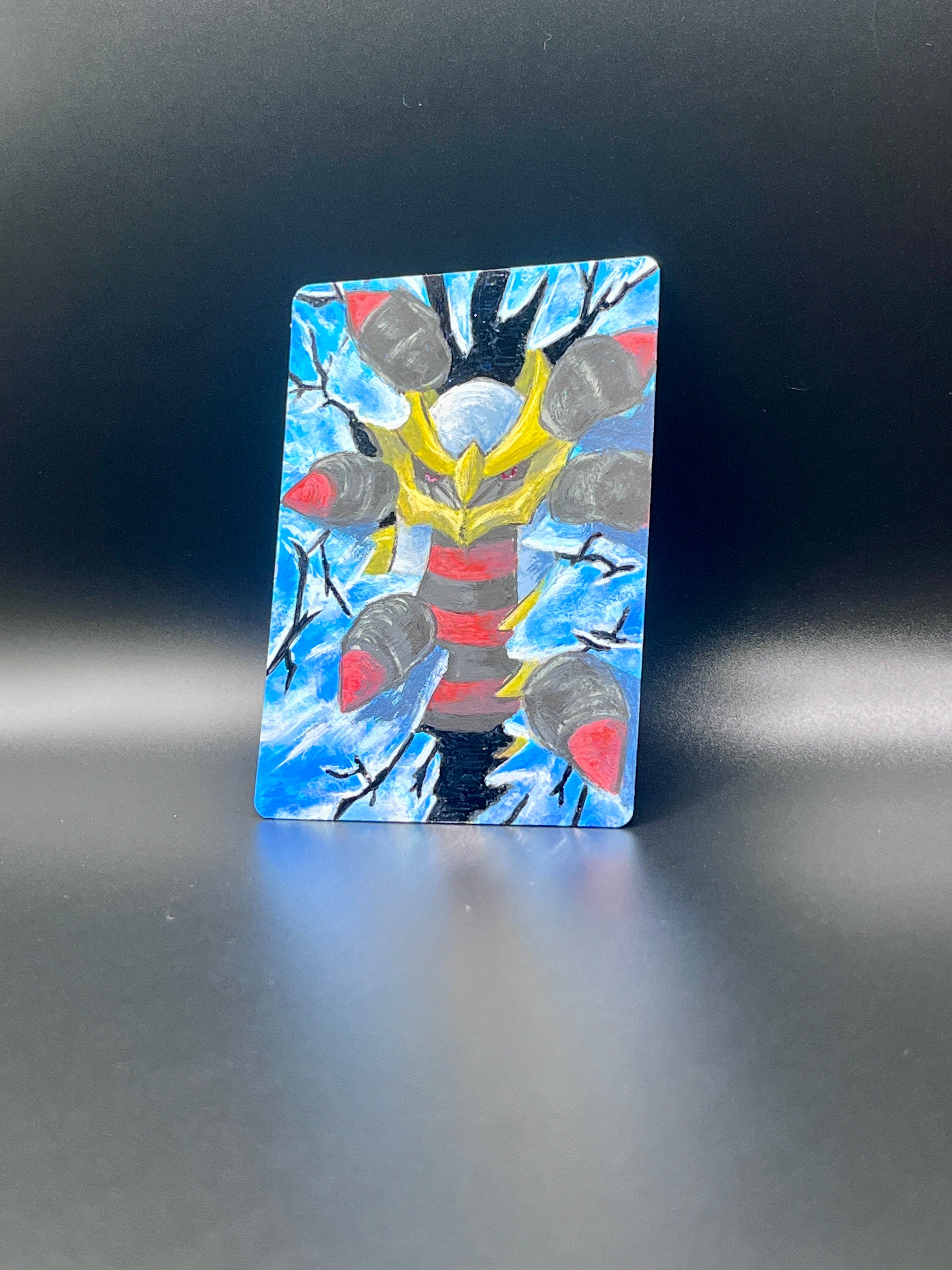 Giratina - Void King's Escape - Hand Painted Card