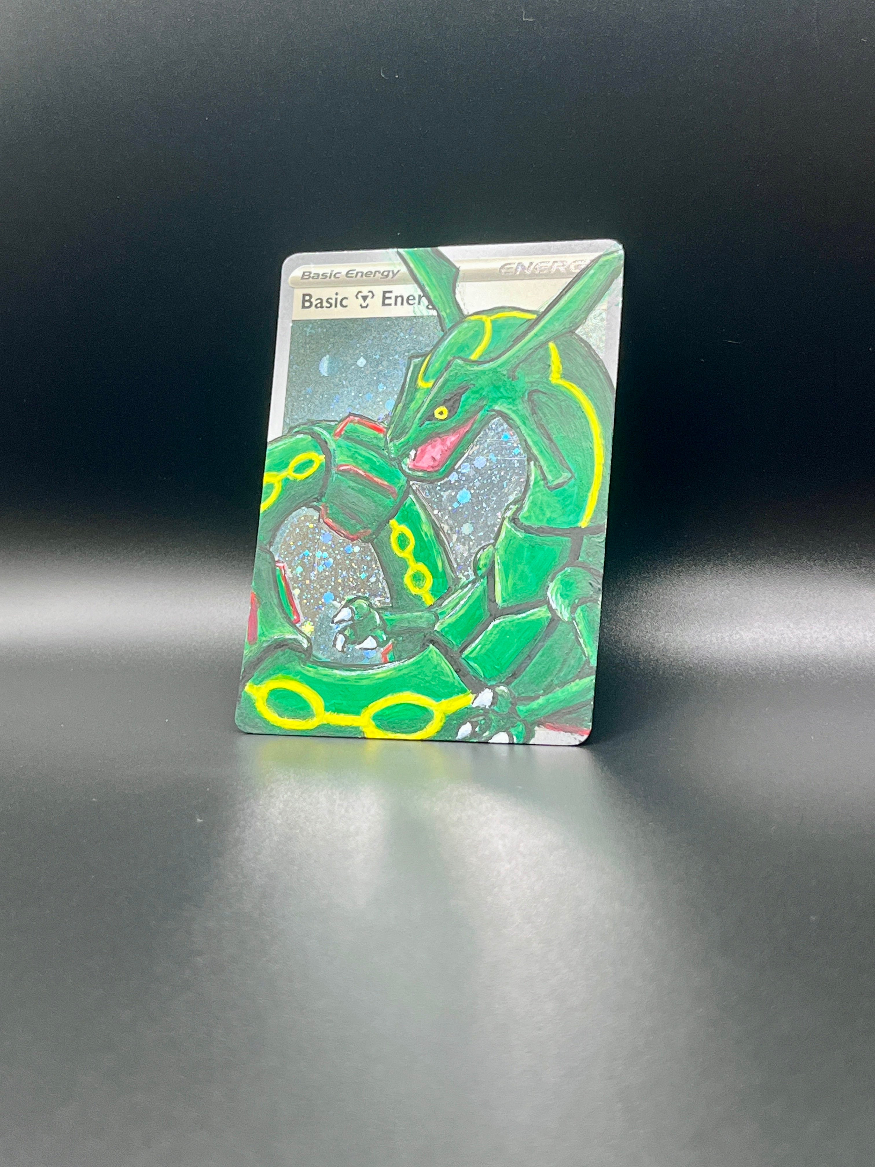 Rayquaza Illustration on Holo Energy