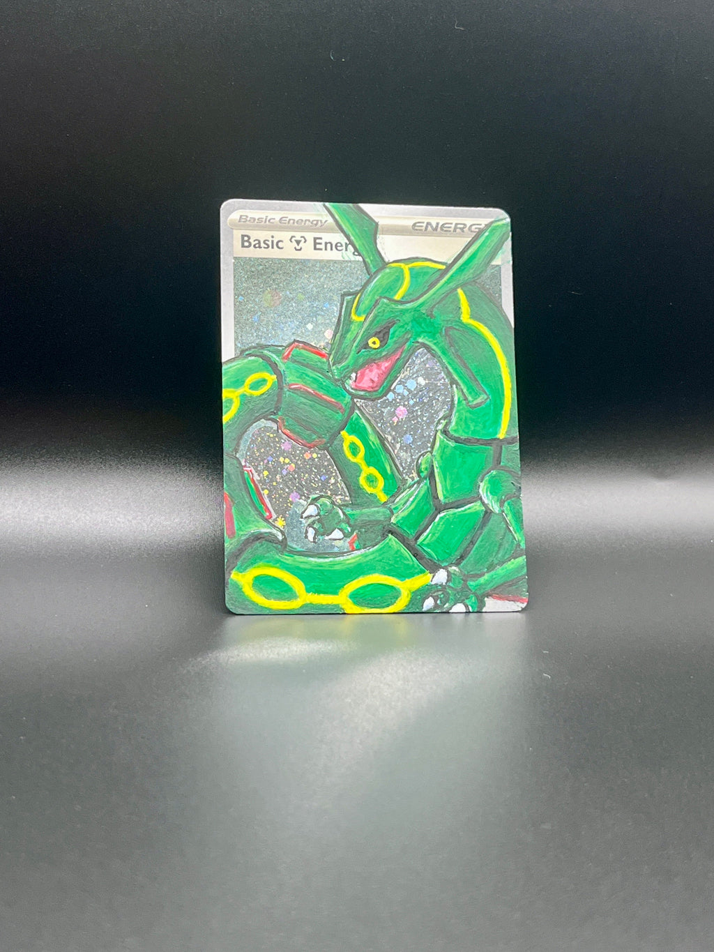 Rayquaza Illustration on Holo Energy