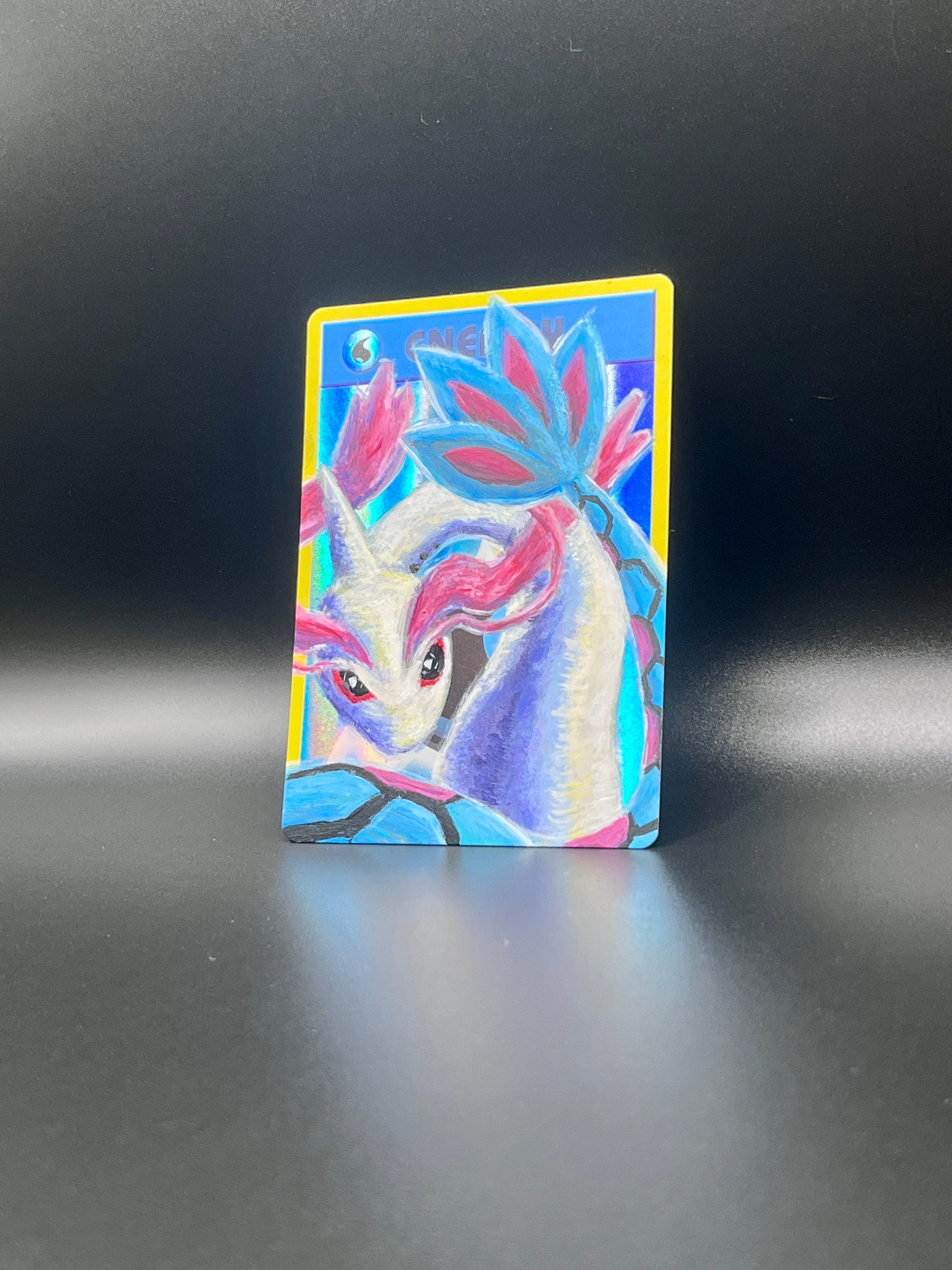 Milotic Custom Painted Card