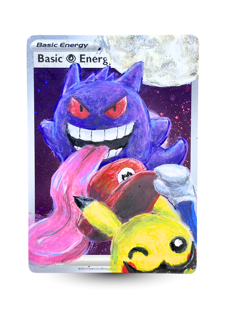 Pikaboo - Gengar & Pikachu Holo Energy Illustration